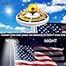 Solar-Powered Waterproof Flagpole Light with 26 LED Downlights & Auto On/Off